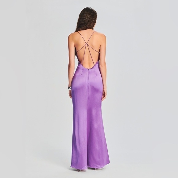 RETROFETE Lucinda Dress In Orchid Purple - Picture 4 of 9